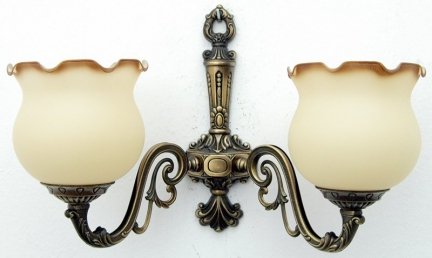 Kinkiet klasyczny patyna, lampa ścienna 