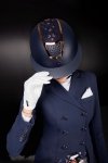 Kask Fair Play QUANTINUM CHIC ROSEGOLD W-V szeroki daszek,  granat
