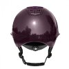 Kask Fair Play z szerokim daszkiem QUANTINUM W-V SPOTLIGHT SHINY  SILVER jagodowy