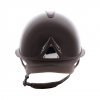 Kask Antares Premium Glossy Eclipse - szeroki daszek - Brązowy 