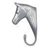 Wieszak na uździe Horka Horse Head; srebrny