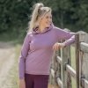 Bluza Jeździecka Damska HORKA Equestrian Pro Embossed Hoodie - różowa