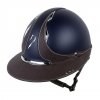 Kask Antares Galaxy Eclipse Swarovski - szeroki daszek - BLUE/BROWN