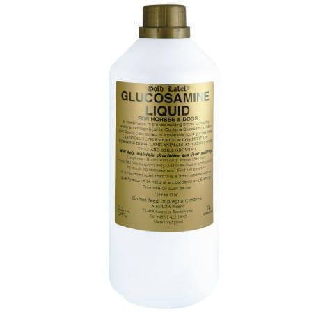 Glucosamine Liquid Gold Label mieszanka z zawartością glukozaminy na stawy i ścięgna