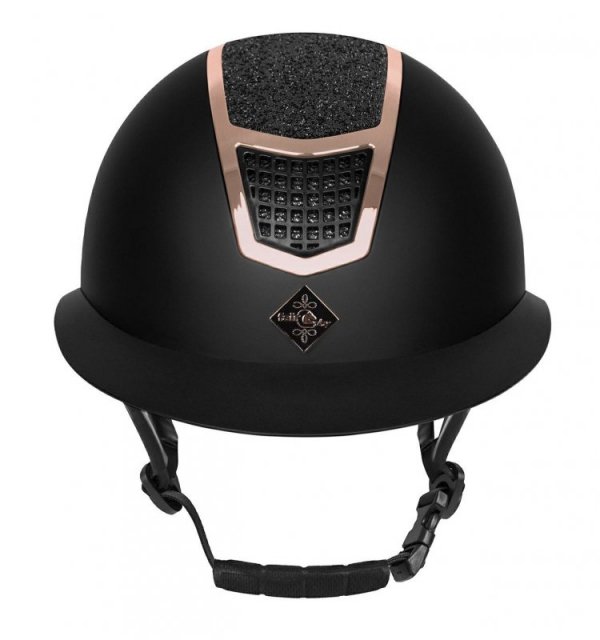 Kask Fair Play QUANTINUM ECLIPSE ROSEGOLD W-V szeroki daszek  czarny