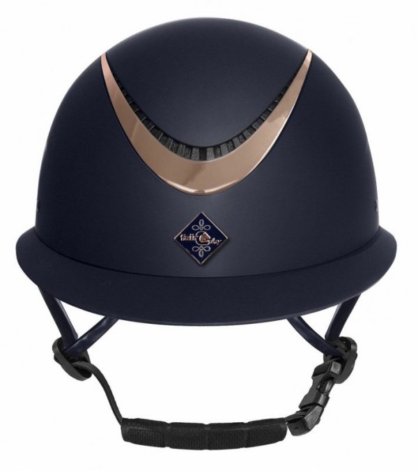 Kask Fair Play APOLEUS RG W-V szeroki daszek granat  ROSEGOLD 