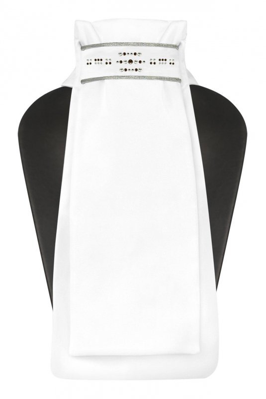 Plastron Fair Play GWEN biało-brązowy  L (38-40  cm)