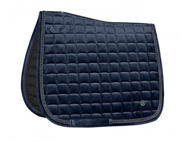 Czaprak z Włóknami Cermicznymi Fair Play MILLARITE granatowy  - ujeżdżeniowy