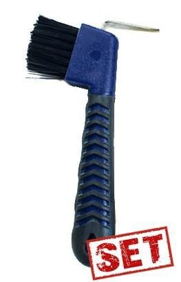 Kopystka ze szczotką ogumowana granat