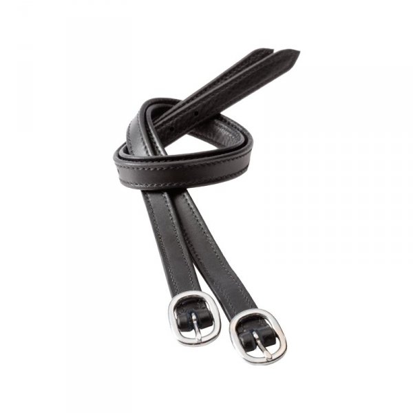 Paski do ostróg Kavalkade - miękka skóra - czarne