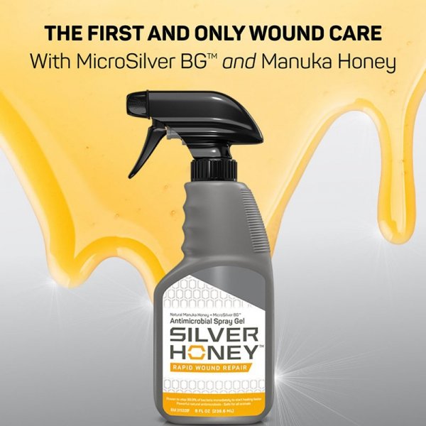 Silver Honey® Rapid Wound Repair Spray Gel – Żel w sprayu na rany dla koni 240 ml