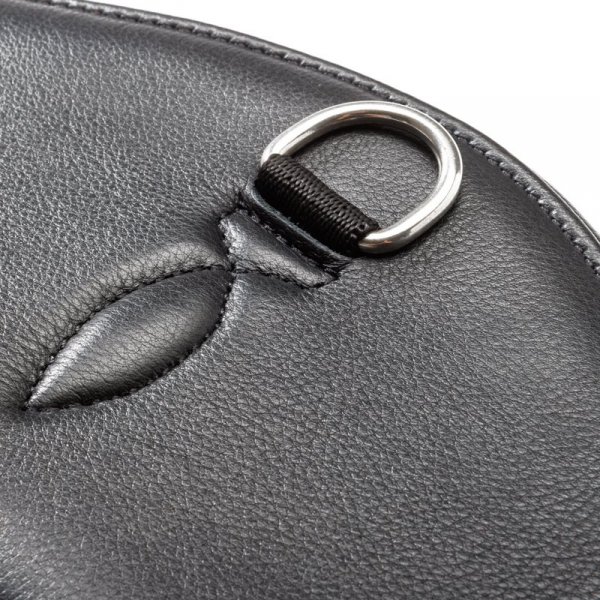 Krótki Popręg Ujeżdżeniowy Kavalkade "Moon" - bez gumy - czarny