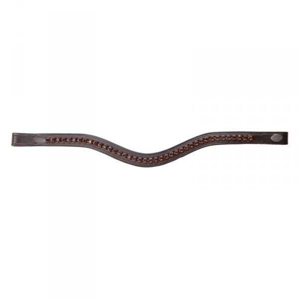 Naczółek Kavalkade "Gloss Brown" - brązowy