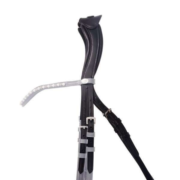 Pasek Potyliczny / Nagłówek Kavalkade Cre8 "Malou" - otwarte z mostkiem - czarne