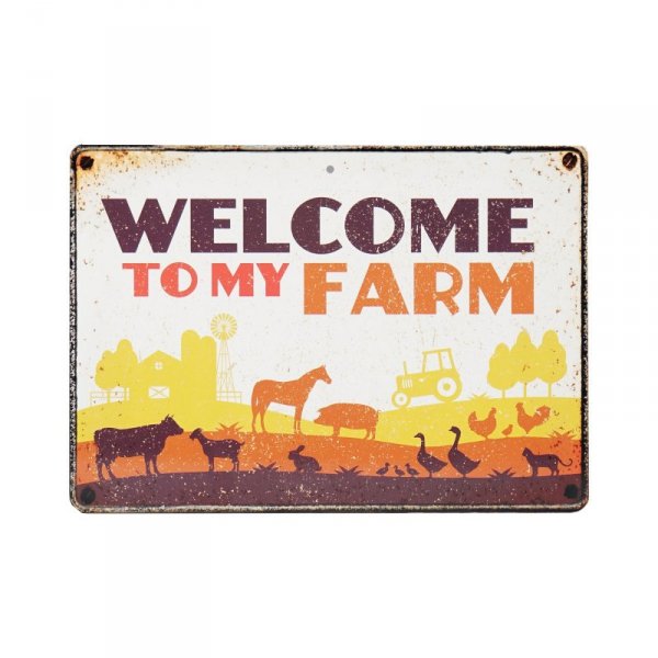 Tablica metalowa Horka Welcome