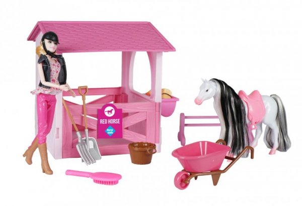 Stajnia zabawka Horka Pink