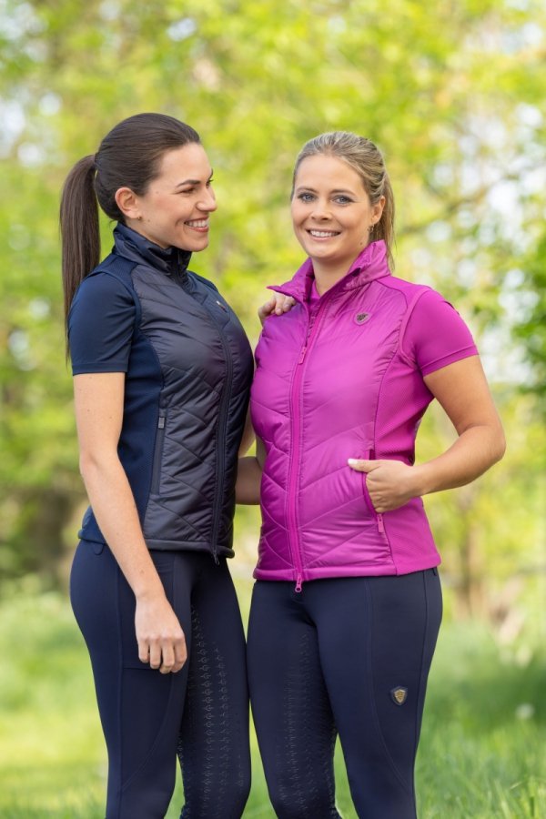 Kamizelka hybrydowa Combi waistcoat Covalliero SS2026 - light berry