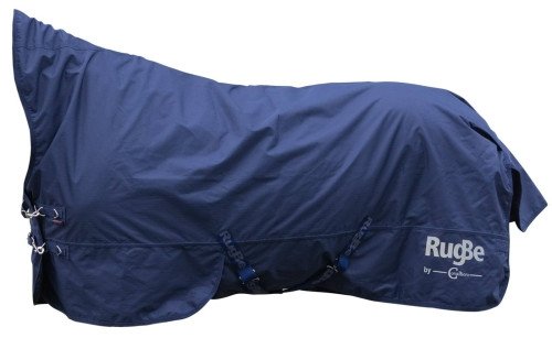 Derka przeciwdeszczowa dla koni Covalliero RugBe HighNeck - granatowa