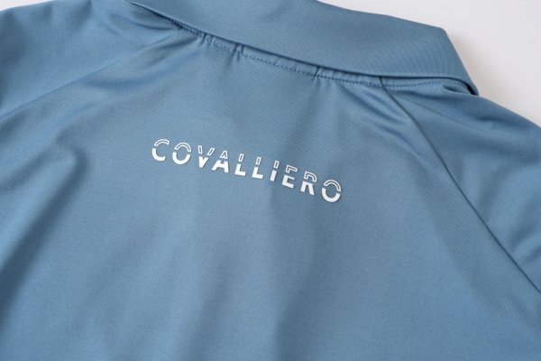 Koszulka Polo Covalliero SS2026 - smoked blue