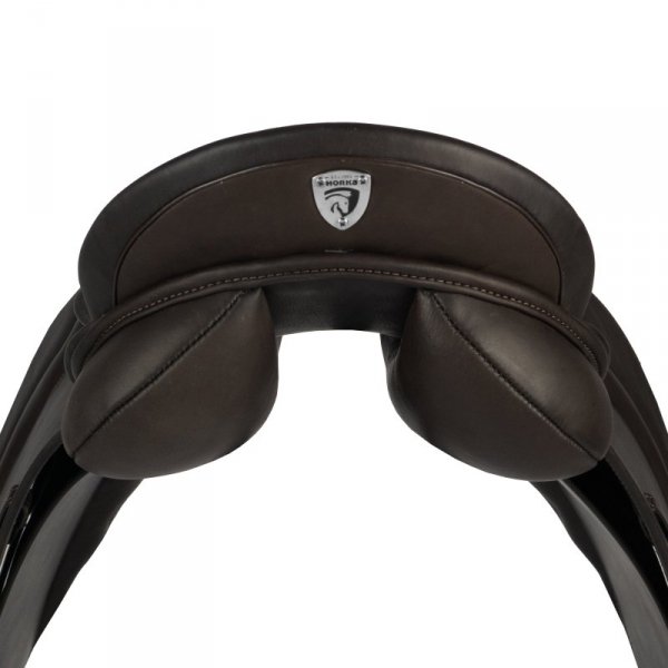 Siodło Wszechstronne HORKA Picasso z Wymiennymi Łękami - brązowe