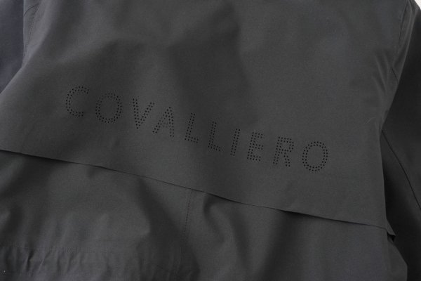 Płaszcz przeciwdeszczowy Covalliero SS2026 - czarny