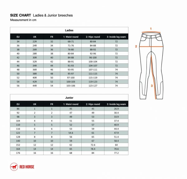 Bryczesy jeździeckie Horka Ola Slim Fit - czarne / różowe