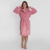 Szlafrok Wellsoft z kapturem Unisex rozmiar L/XL kolor - Pudrowy róż