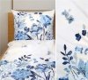 Pościel Bawełniana GRENO Bielbaw PREMIUM 220x200 wz. FLO BŁĘKITNA