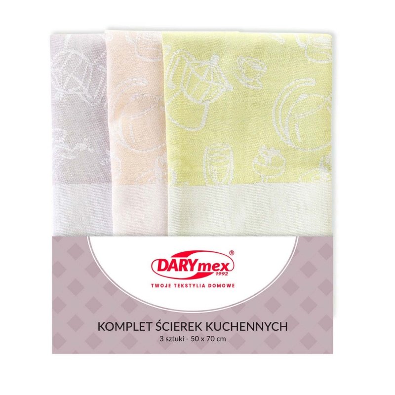 Komplet 3 ścierek kuchennych 50X70 cm wz. Skrzacik