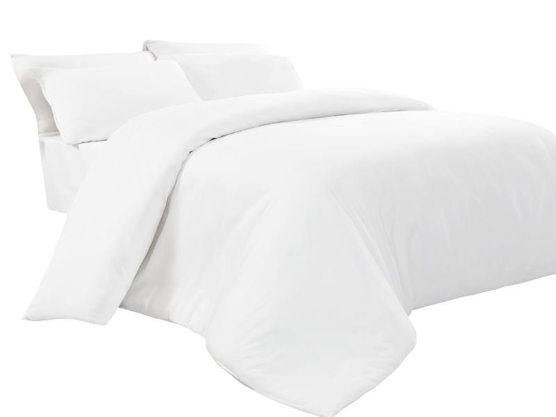 Poszwa biała hotelowa NORIS 200x200 100% bawełna na zamek