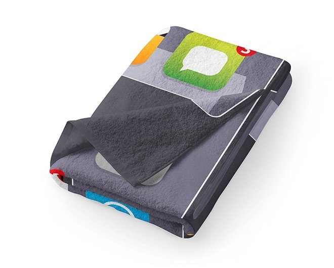 Ręcznik młodzieżowy - Smartfon - rozmiar 30x50 wz. 11 T