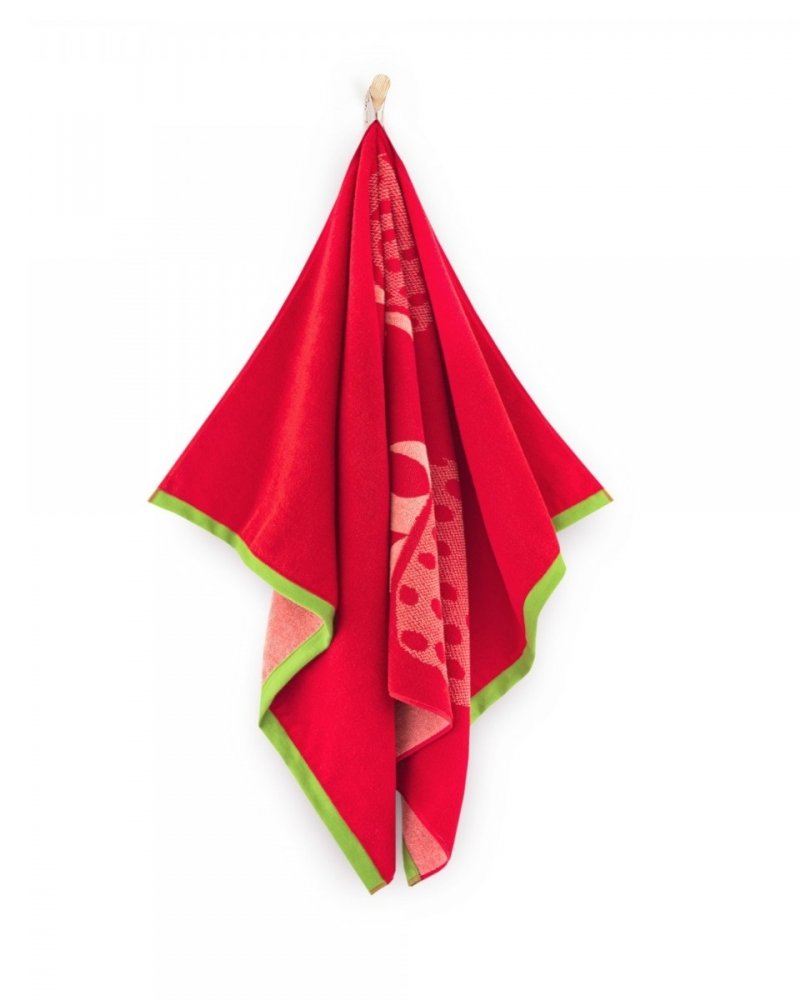Ręcznik STRAWBERRY czerwony - rozmiar 100x160