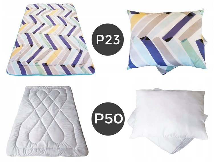 Kołdra poliestrowa całoroczna 140x200 + 1 poduszka 50x60 ProduktPolski
