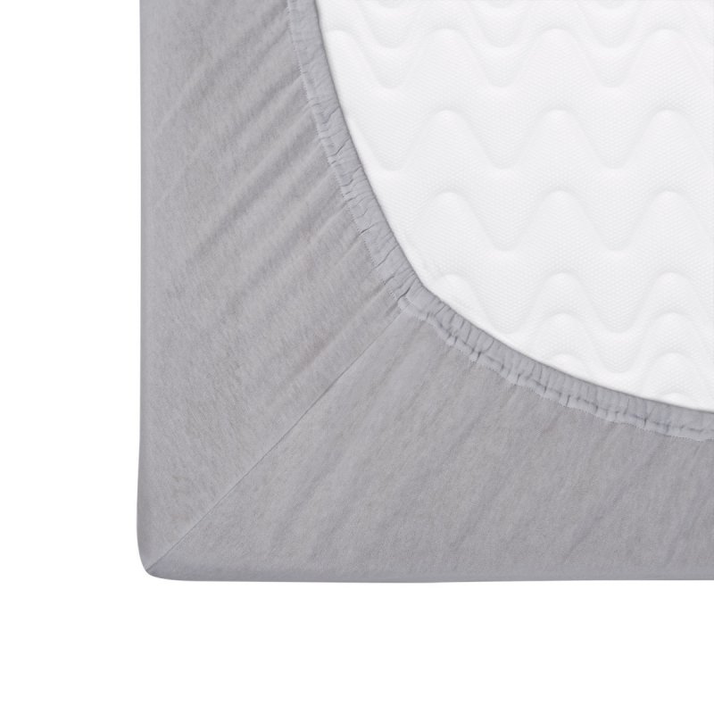 Prześcieradło Jersey PREMIUM na wysoki materac 180x200 na gumkę wz. 024 popiel