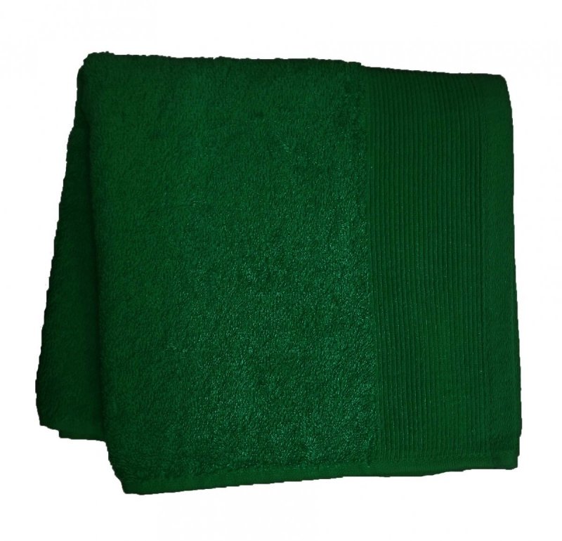 Ręcznik jednobarwny AQUA rozmiar 70x140 zieleń butelkowa