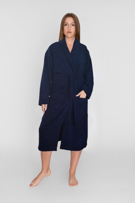 Szlafrok Classic Unisex Granatowy XXL 350 g/m2 