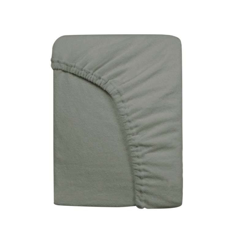 Prześcieradło Frotte PREMIUM na wysoki materac 90x200 na gumkę wz. 037 szary