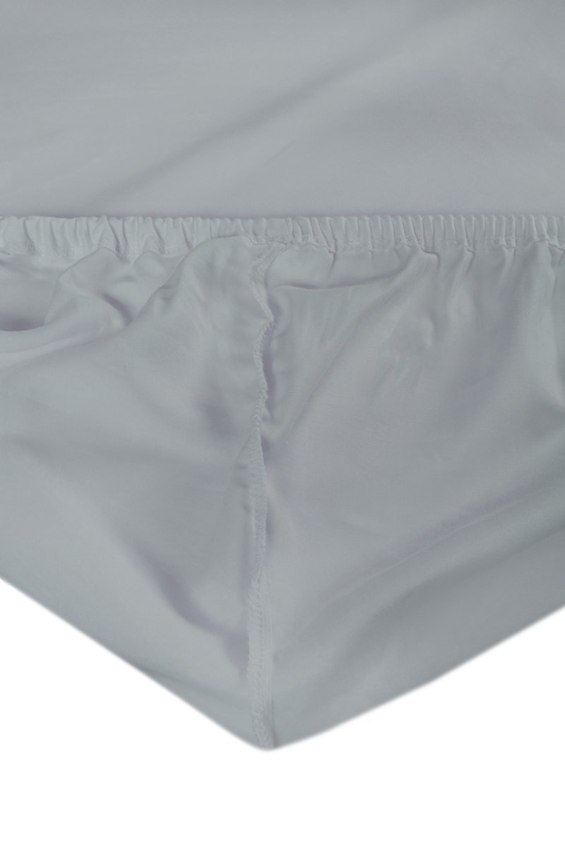 Prześcieradło PREMIUM jersey z lycrą na wysoki materac 90x200 z gumką wz. 42A stalowy