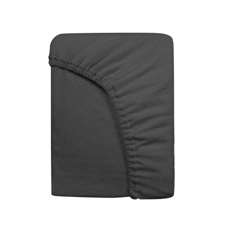 Prześcieradło Frotte PREMIUM na wysoki materac 90x200 na gumkę wz. 041 antracyt