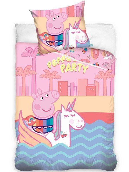Pościel licencyjna 100% bawełna 160x200 -  Świnka Peppa - pp187002
