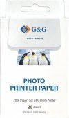 Papier fotograficzny ZINK GG-ZP023-20 do drukarek Canon, G&G, Huawei, HP, Polaroid, Xiaomi (50 mm x 76 mm; 20 szt)