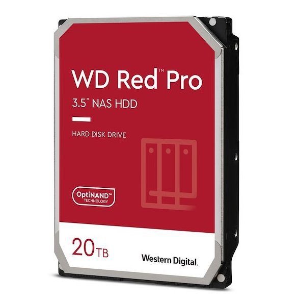 Dysk HDD WD Red Pro WD201KFGX (20 TB ; 3.5&quot;; 512 MB; 7200 obr/min)