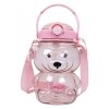 Butelka na wodę z uchwytem SWEET BEAR PINK 1000 ML BD27