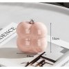 Kuferek etui organzier przenośna szkatułka na biżuterię kremowa PD156R