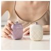 Zestaw akcesoriów etui do paznokci manicure kremowy 9,5cmx7cm AK10K