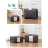 POKROWIEC Kufer NA POŚCIEL UBRANIA ORGANIZER TORBA grafitowa XL 60x40x30cm OR106GRAF