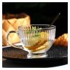 Zestaw 6szt. filiżanek szklanek ryflowanych dużych 380ml SZK150ZESTAW6