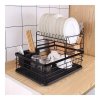 Suszarka do naczyń ociekacz z tacką czarny 42 x 32 cm SU04CZ