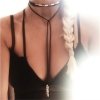 NASZYJNIK CHOKER OPALIZUJĄCY - SZARY N493SZ