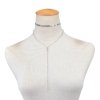 NASZYJNIK CHOKER wpadający Z DIAMENCIKIEM N537S